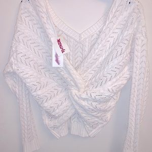 Jessica Simpson White Sweater